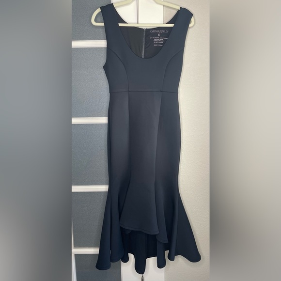 Cynthia Rowley Bonded Mermaid Dress - Size 6 - Black -‎ NWT - Spandex - Cocktail - Picture 4 of 7